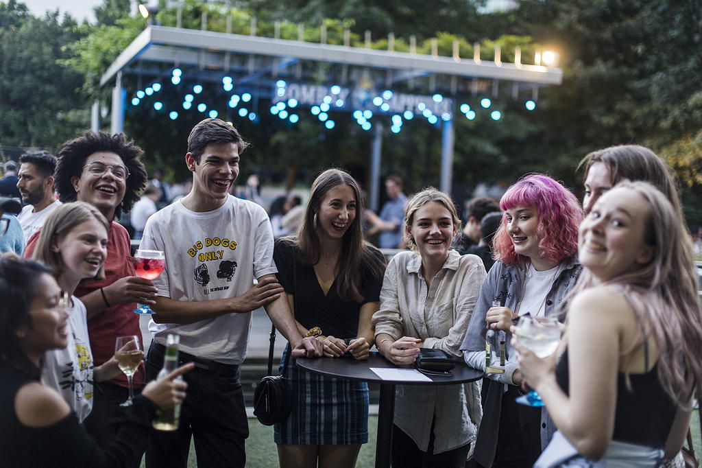 Students enjoying Melbourne